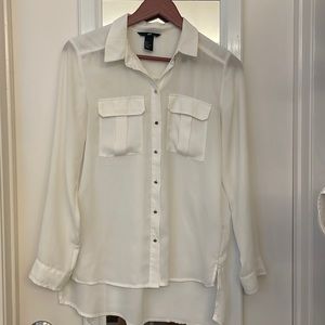 H&M woman’s White Button Down Shirt